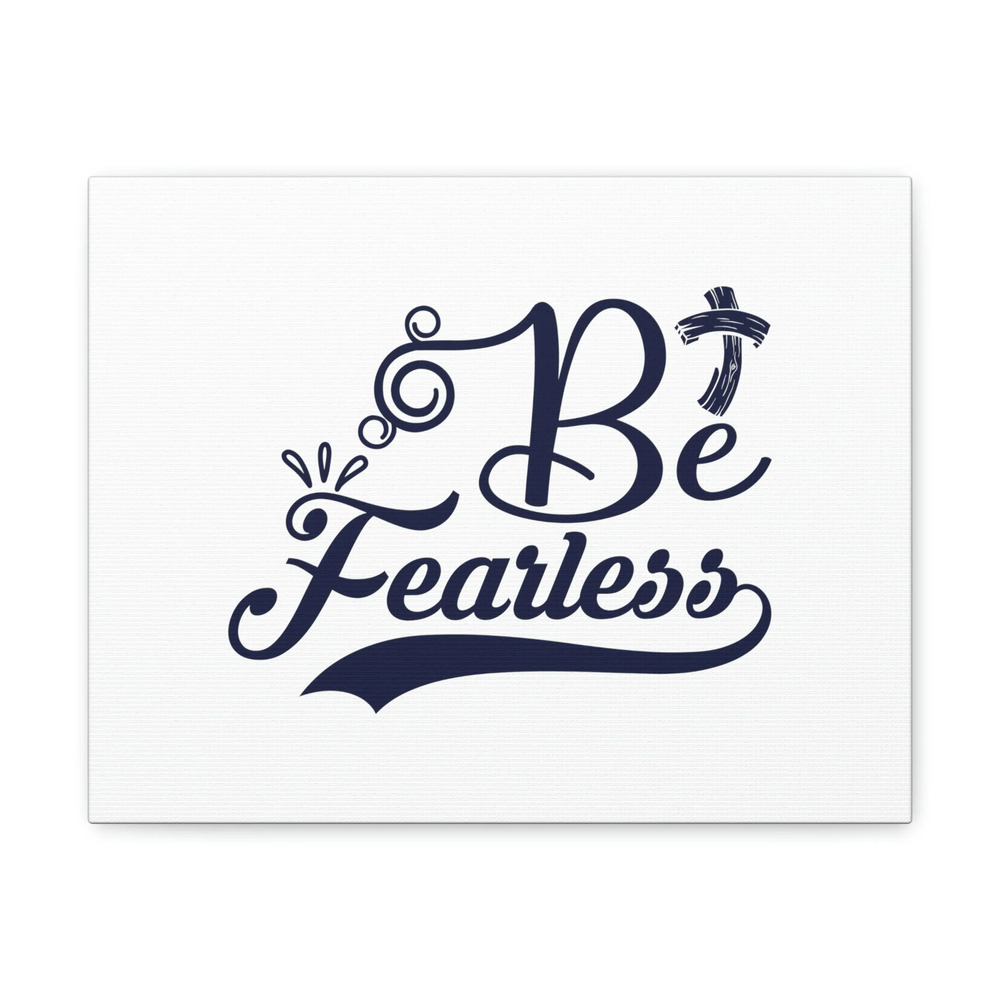 Scripture Walls Isaiah 41:10 Be Fearless Blue Cross Bible Verse Canvas